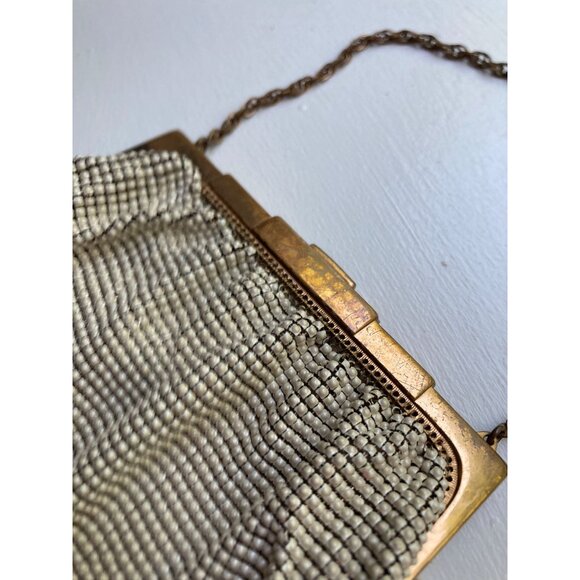 Vintage Whiting & Davis Gold Mesh Evening Bag With Chain Handle- READ - Picture 7 of 14